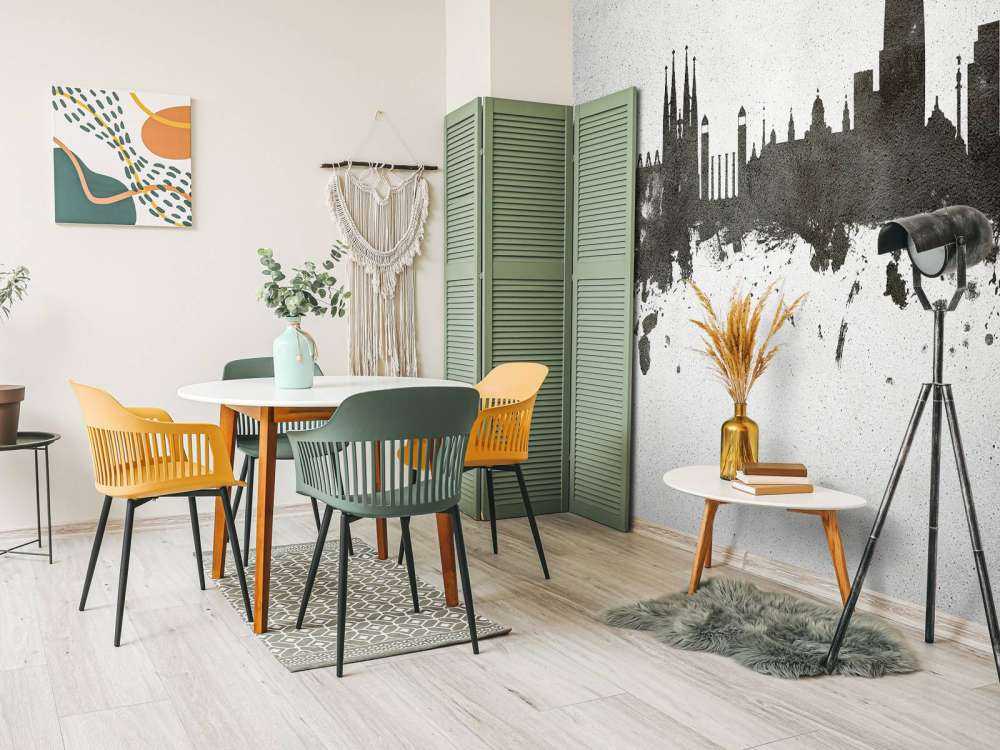 Waterverf skyline, Barcelona