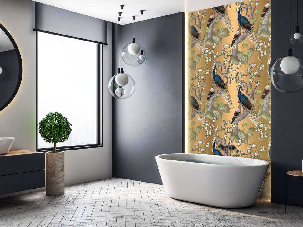 Pauwengefluister in Oase