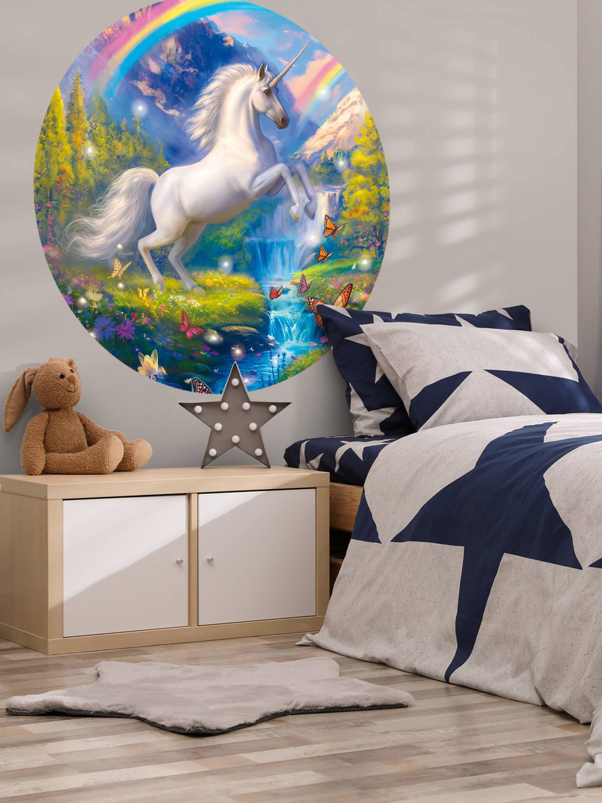 Fotobehang - Unicorn Valley - Fotobehang, image size:1200x1600