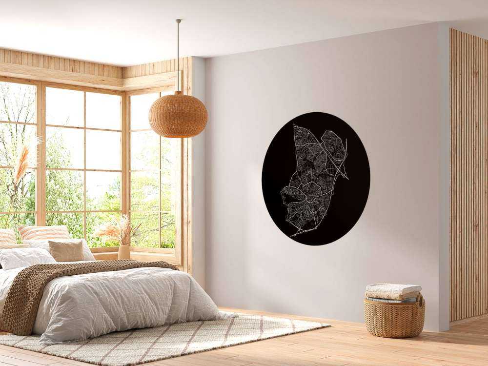 Plattegrond van Amersfoort, zwart