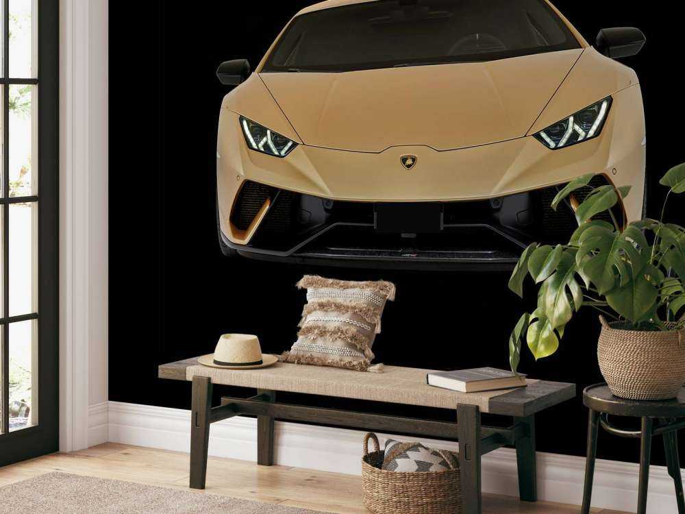 Lamborghini Huracán - Voorkant, zwart