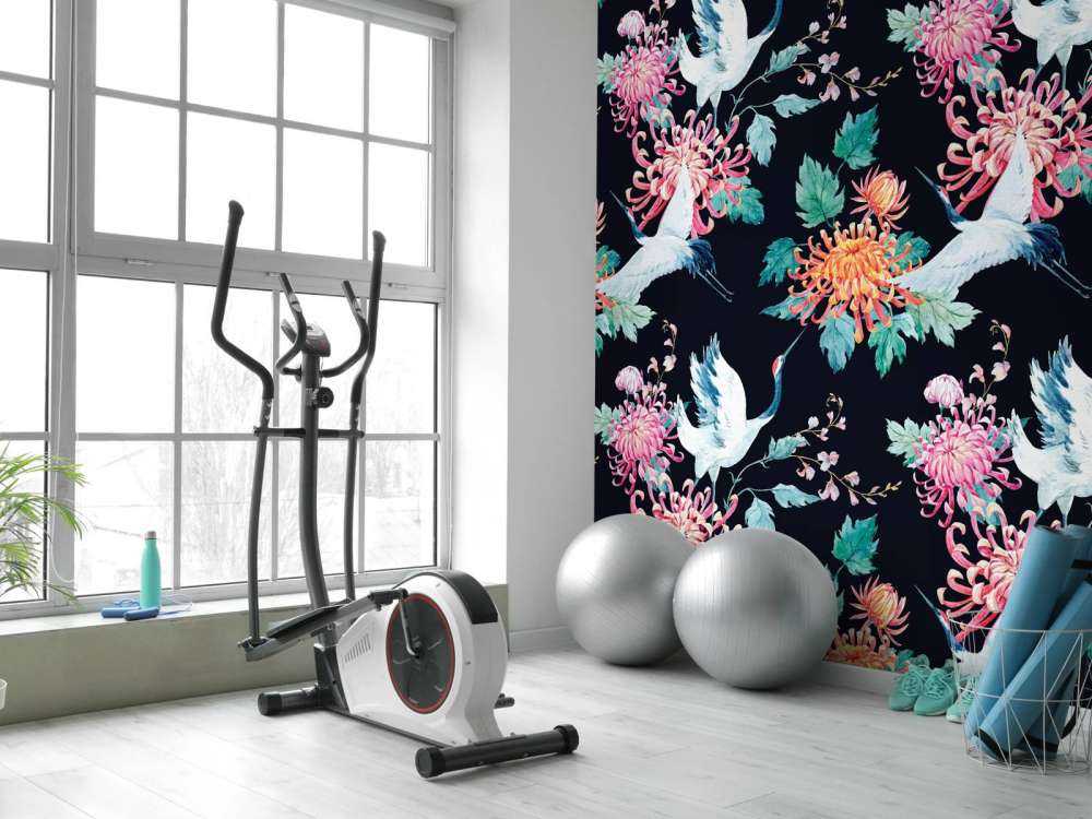 Waterverf kraanvogels