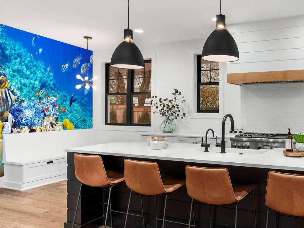 Exotische vissen in de oceaan