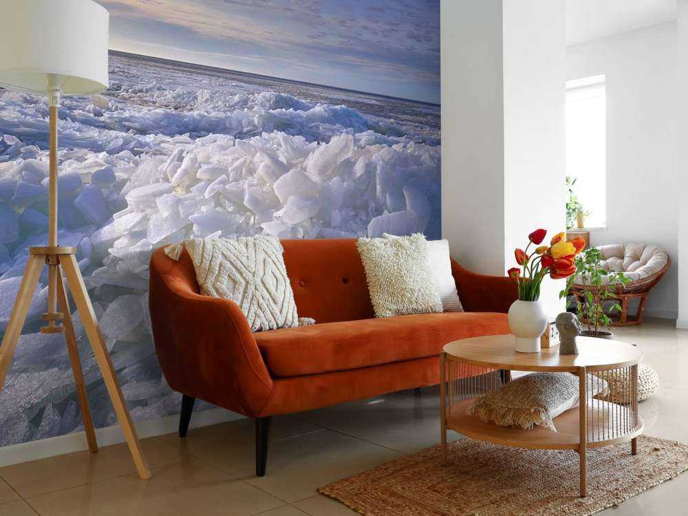 Kruiend iJs aan het Ijsselmeer