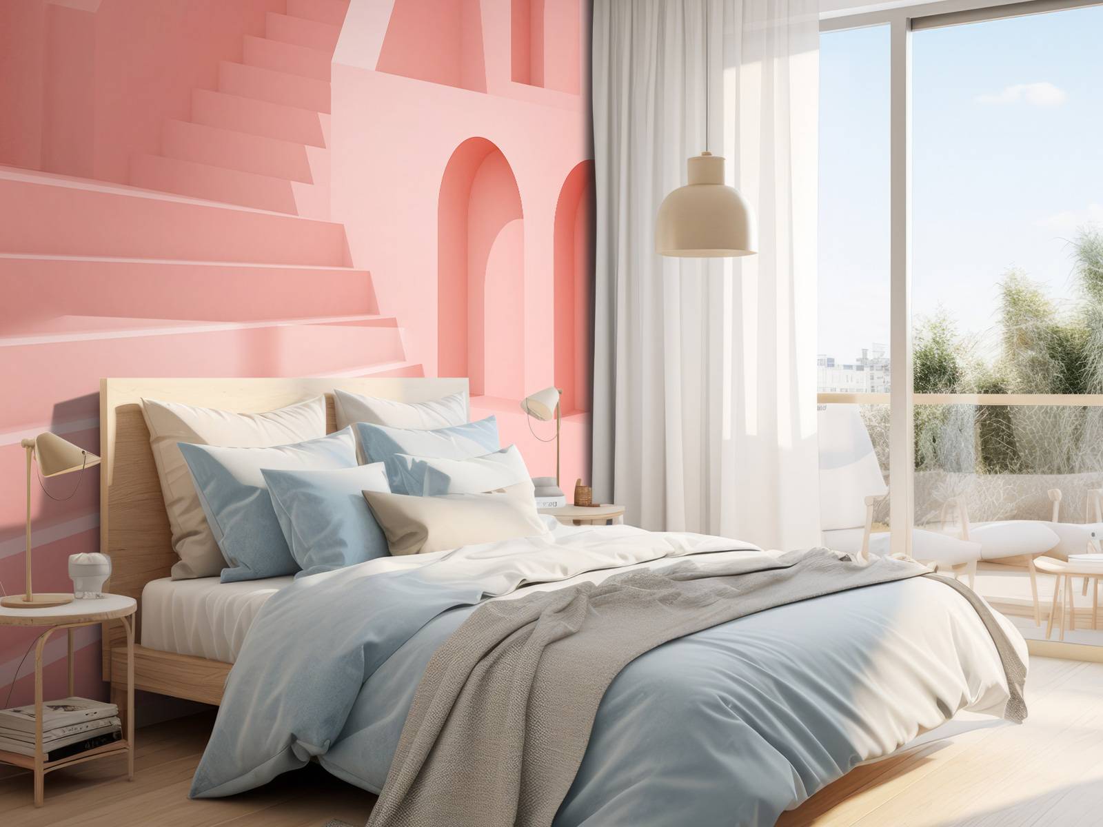 Roze gebouw