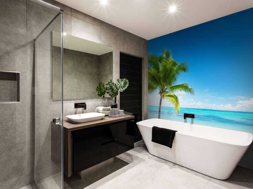 Rustgevende palmboom