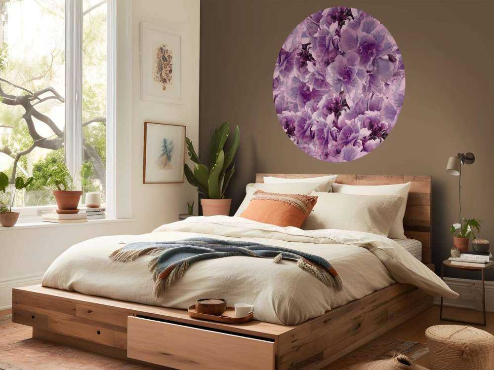 Paars-roze klaprozen design