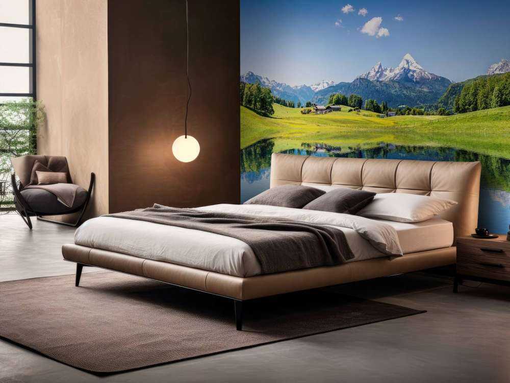 De alpen onder een helder blauwe lucht