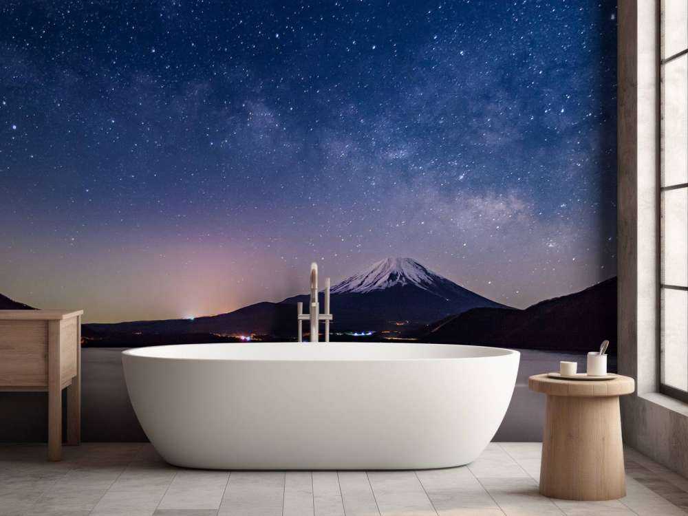 Berglandschap met een stadje