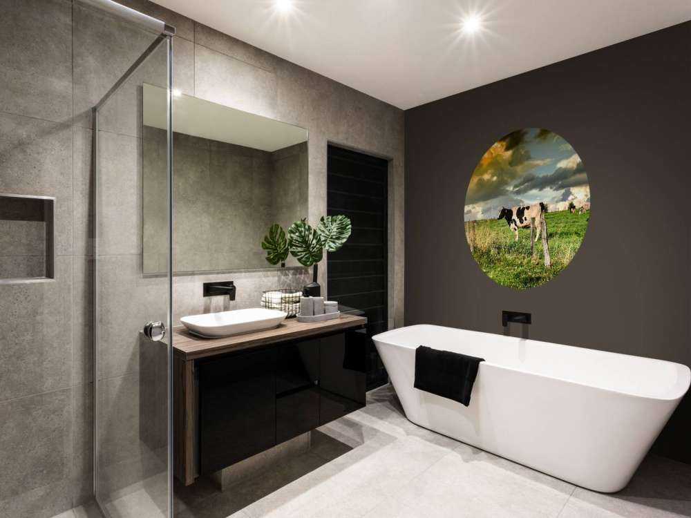 Koe tijdens zonsondergang