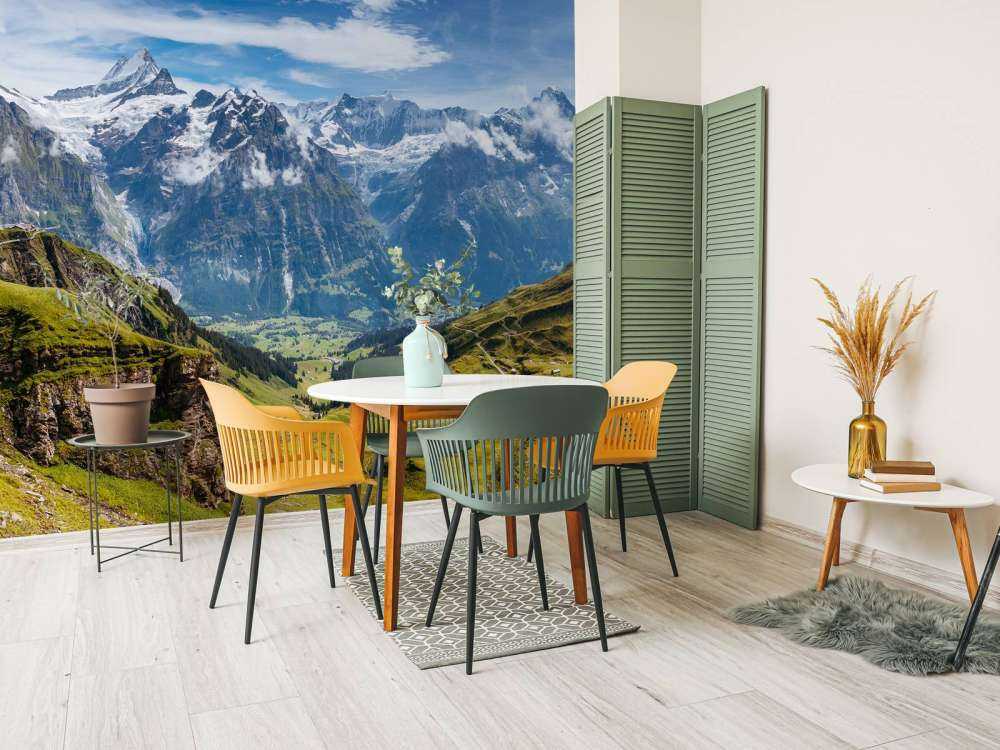 Geweldig uitzicht in de Zwitserse Alpen