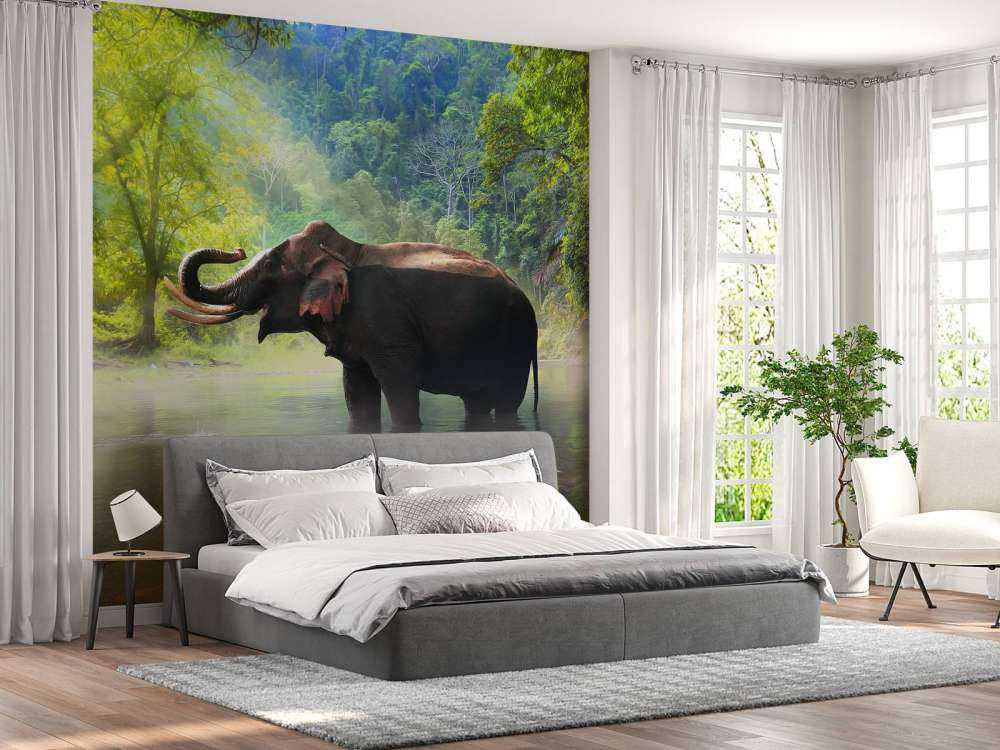 Wilde olifant in de jungle