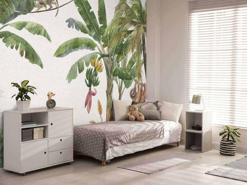 Jungle met kleurrijke dieren