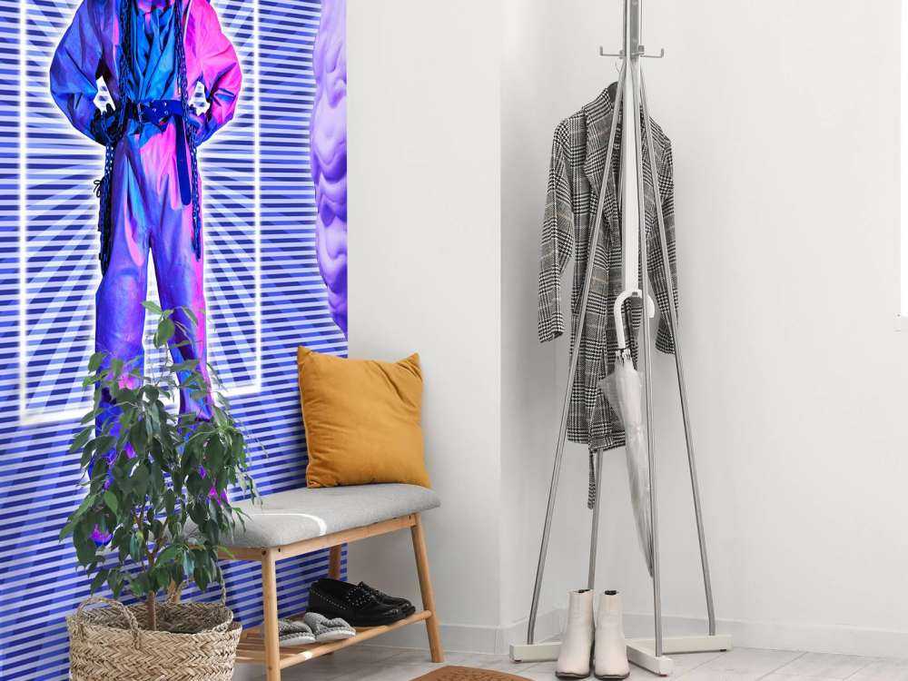 Modern design met Griekse standbeelden