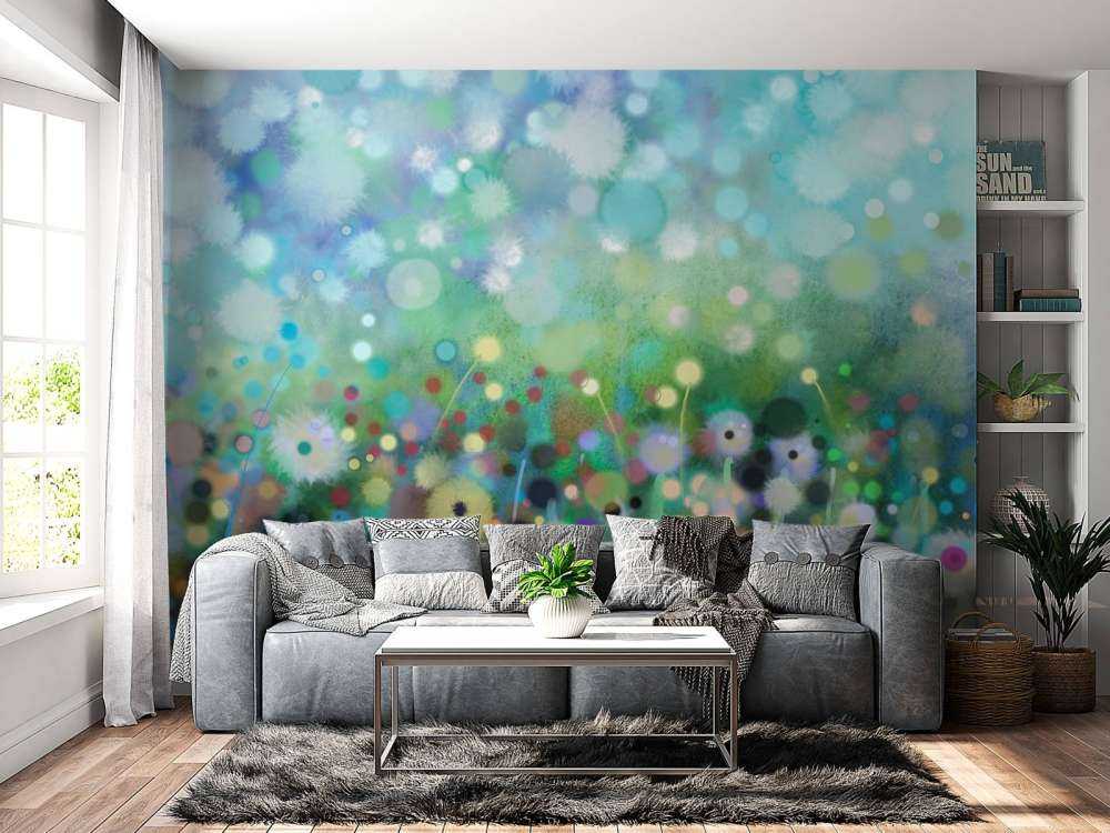 Abstracte bloemen aquarel