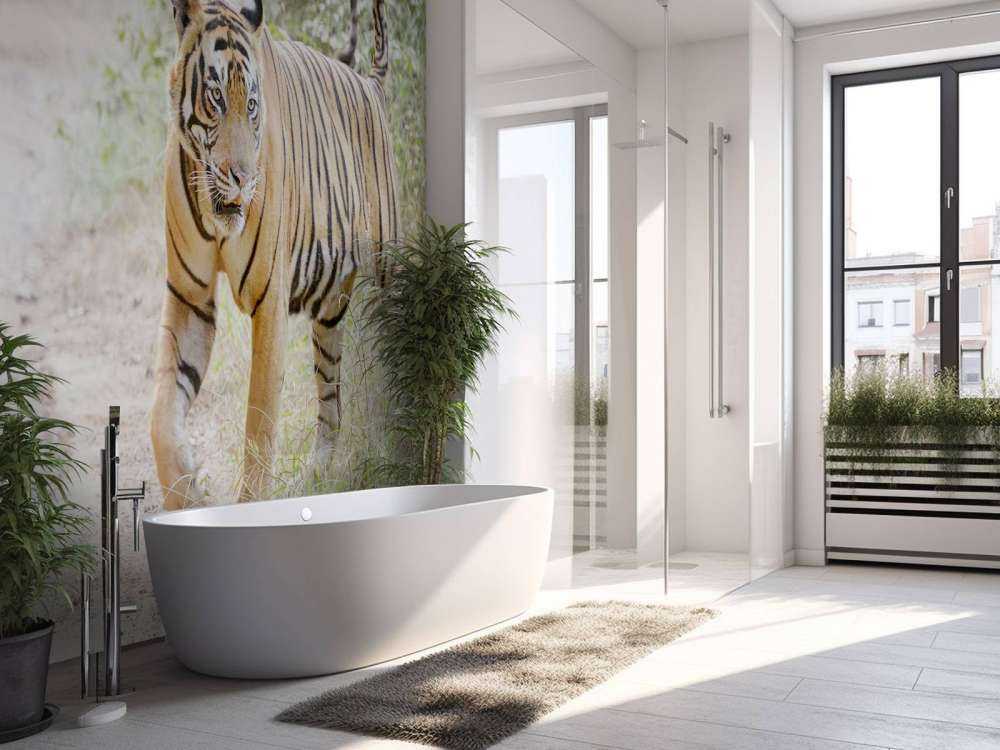 Bengaalse Tijger lopend in woud