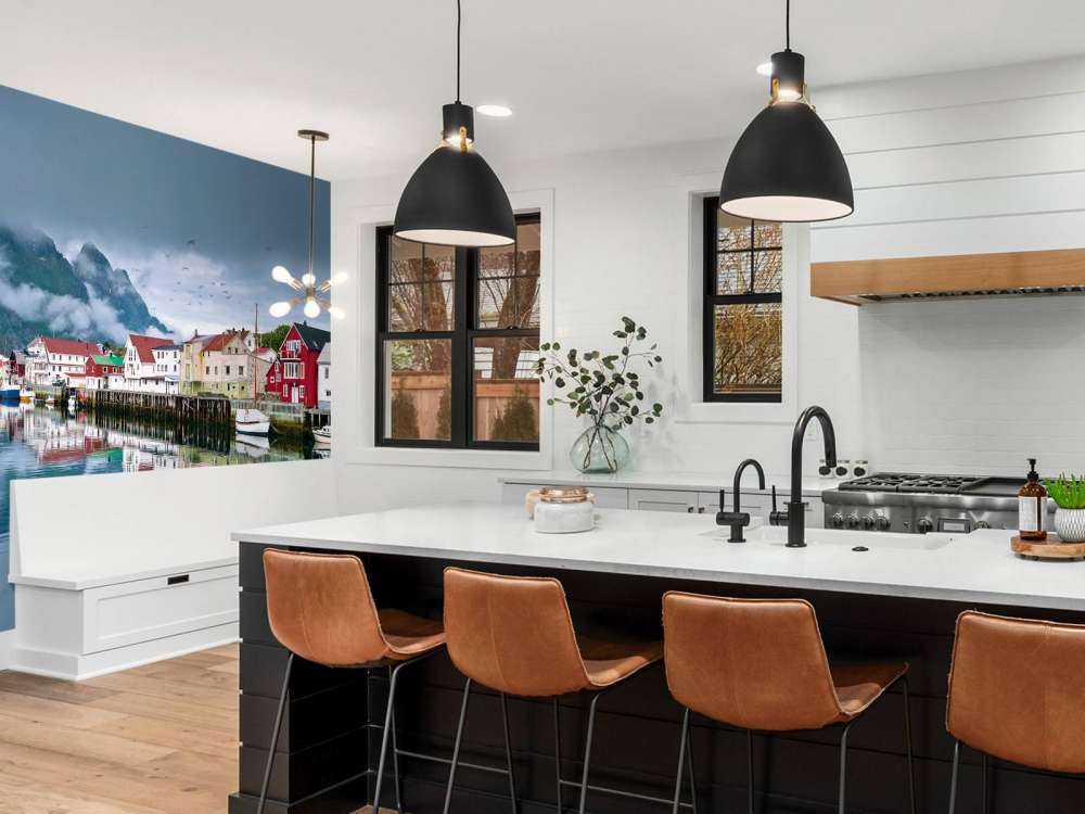 Huizen op de Lofoten