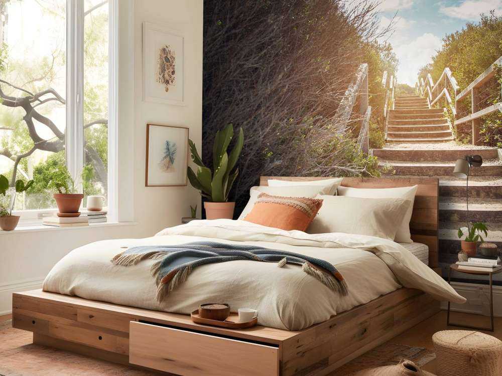 Vintage trap in de natuur