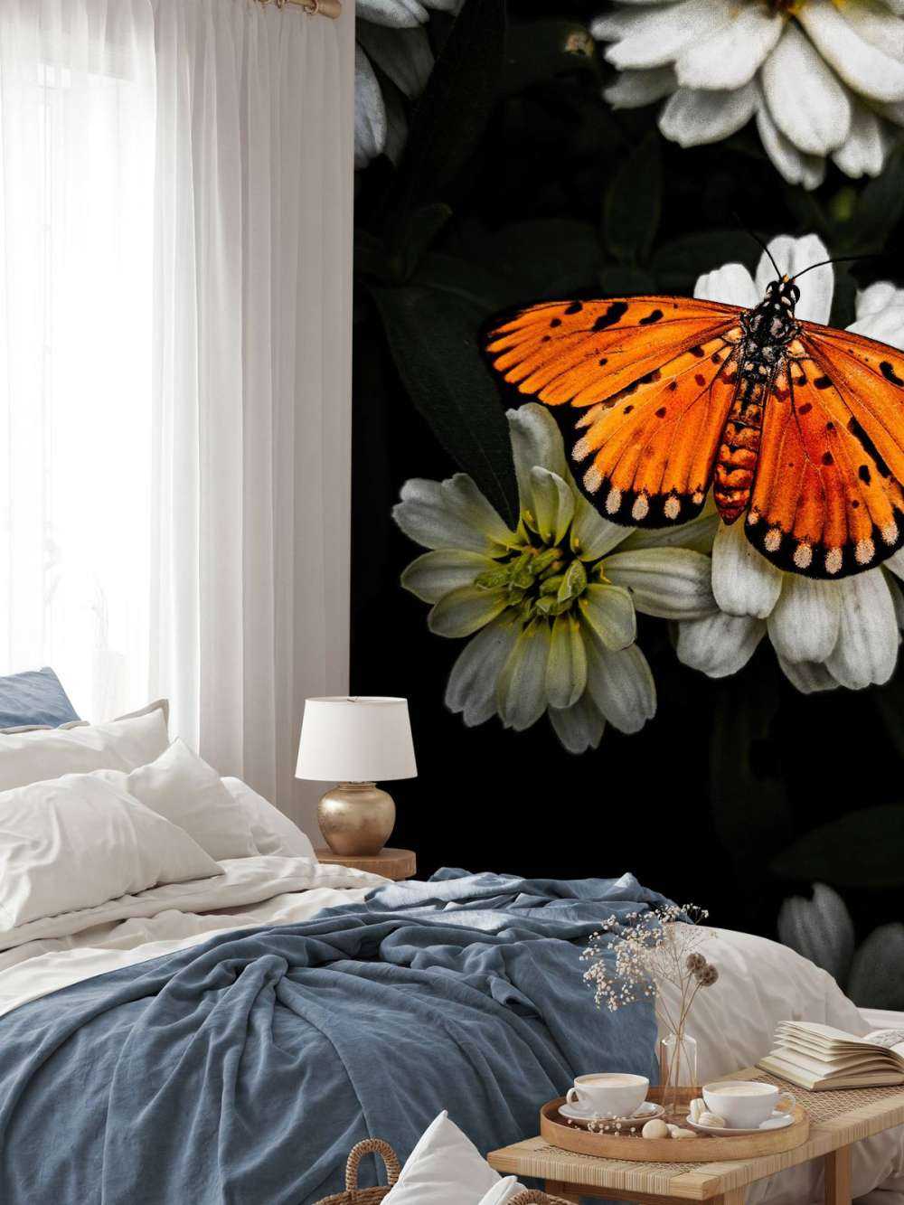 Monarchvlinder op een bloem