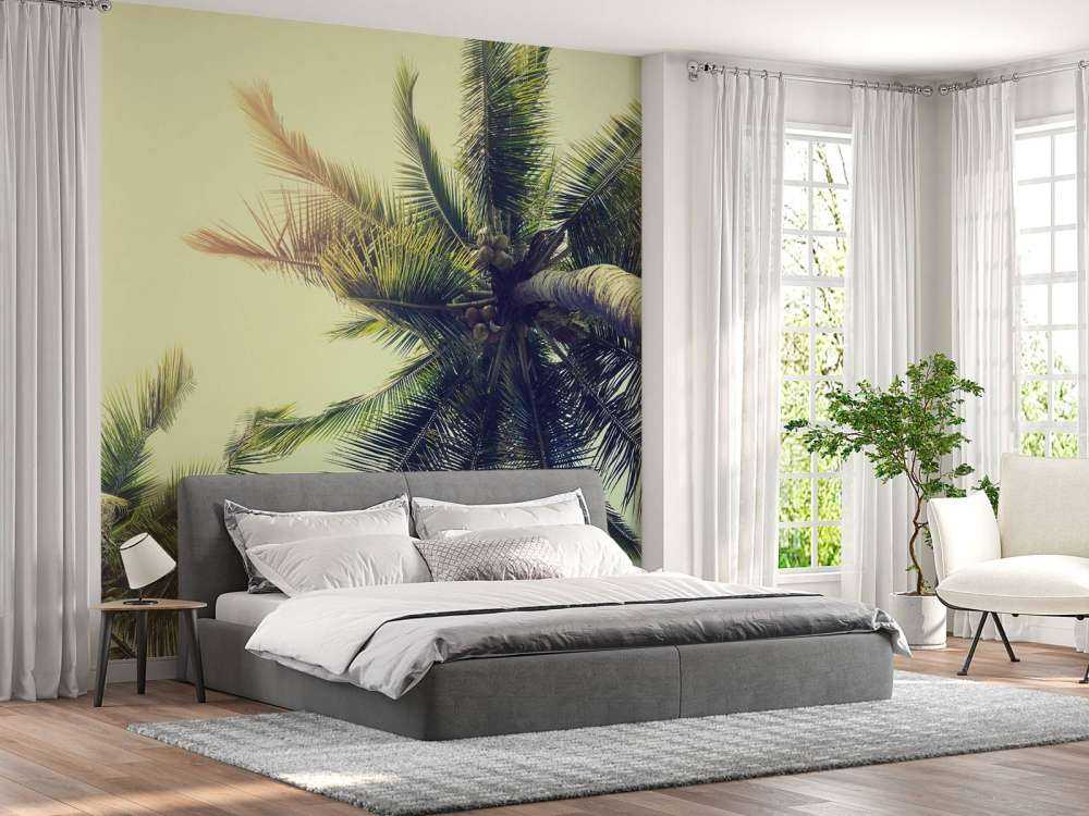 Palmboom Bladeren Vintage