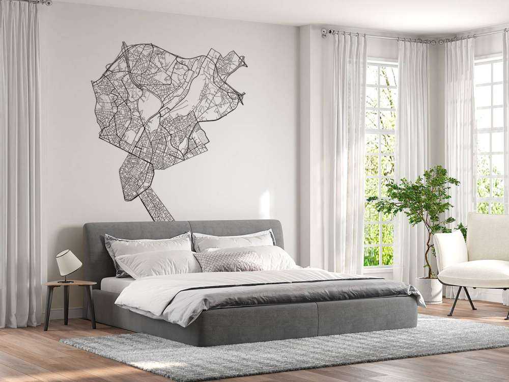 Plattegrond van Brussel, wit 