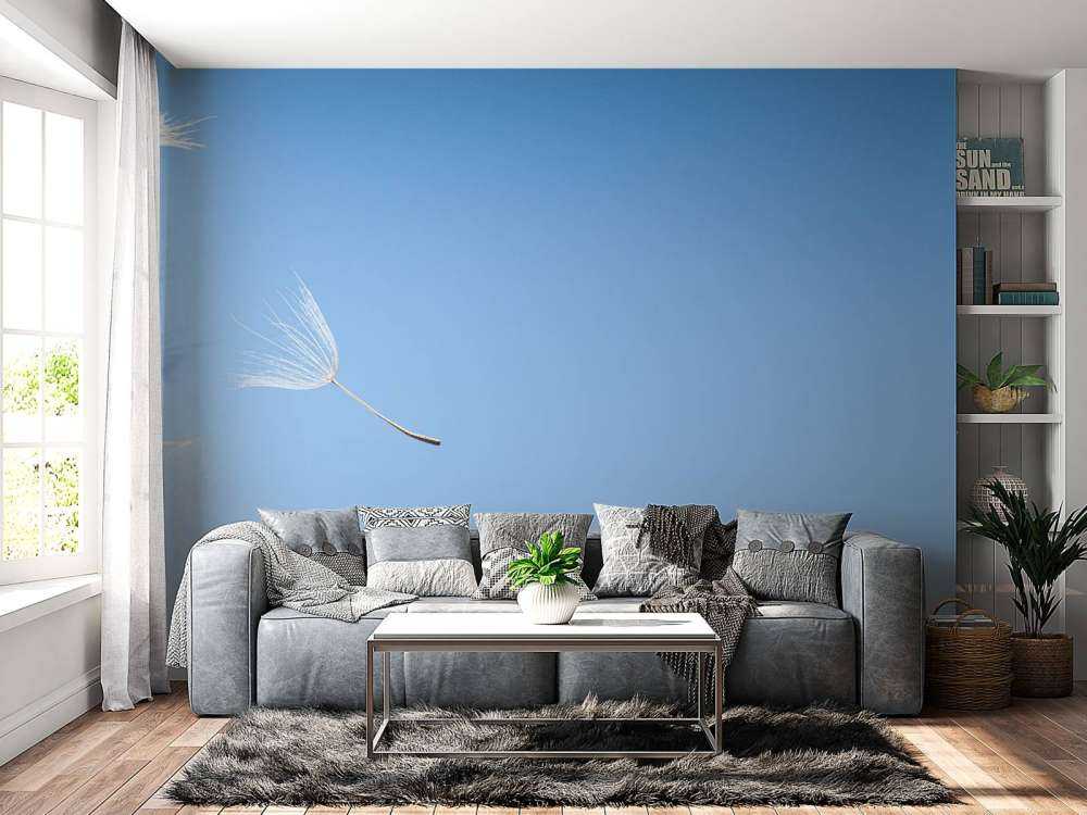 Vliegende paardenbloem pluis