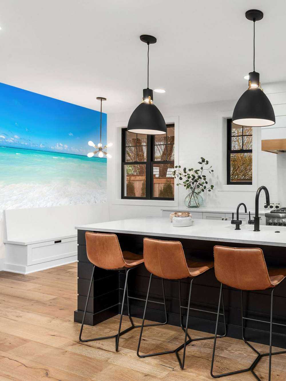 Witte strand en golven