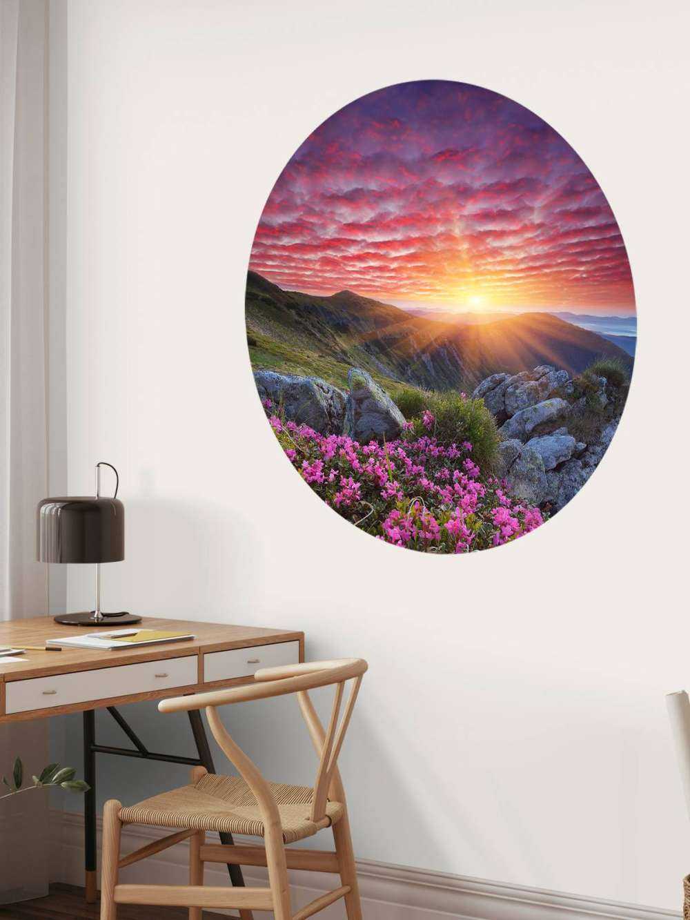 Paarse zonsondergang