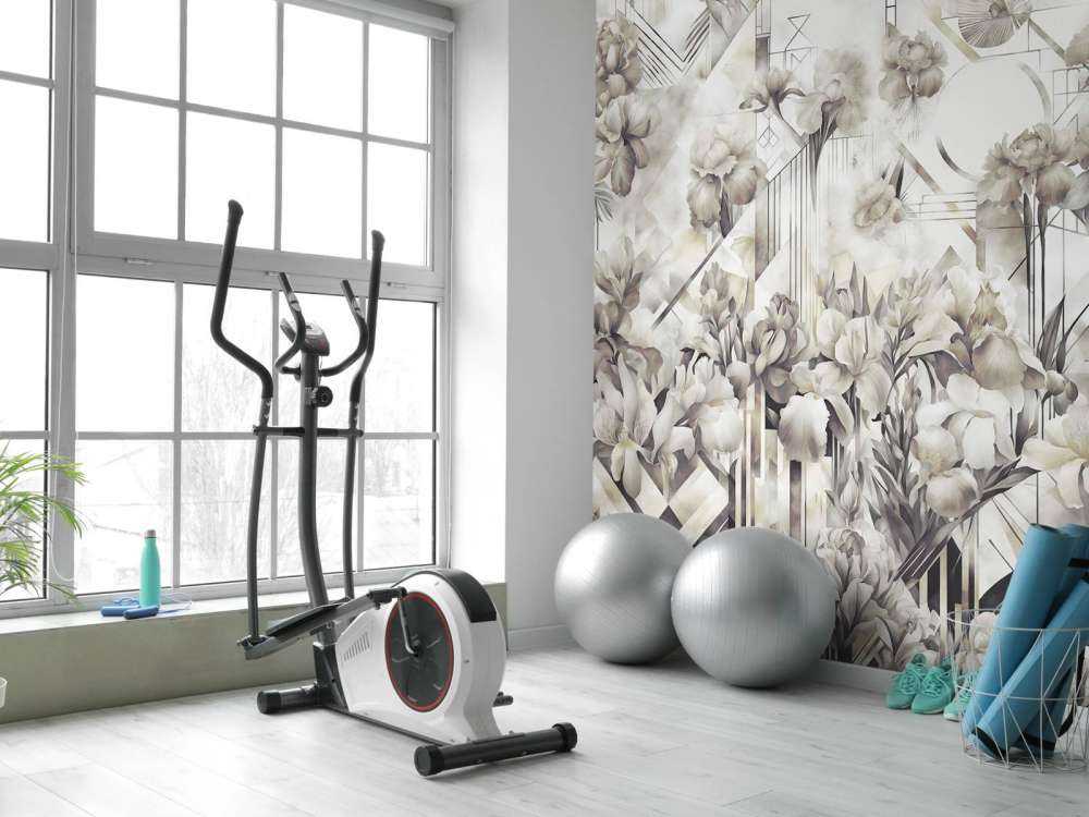 Huge Watercolor Irises Green