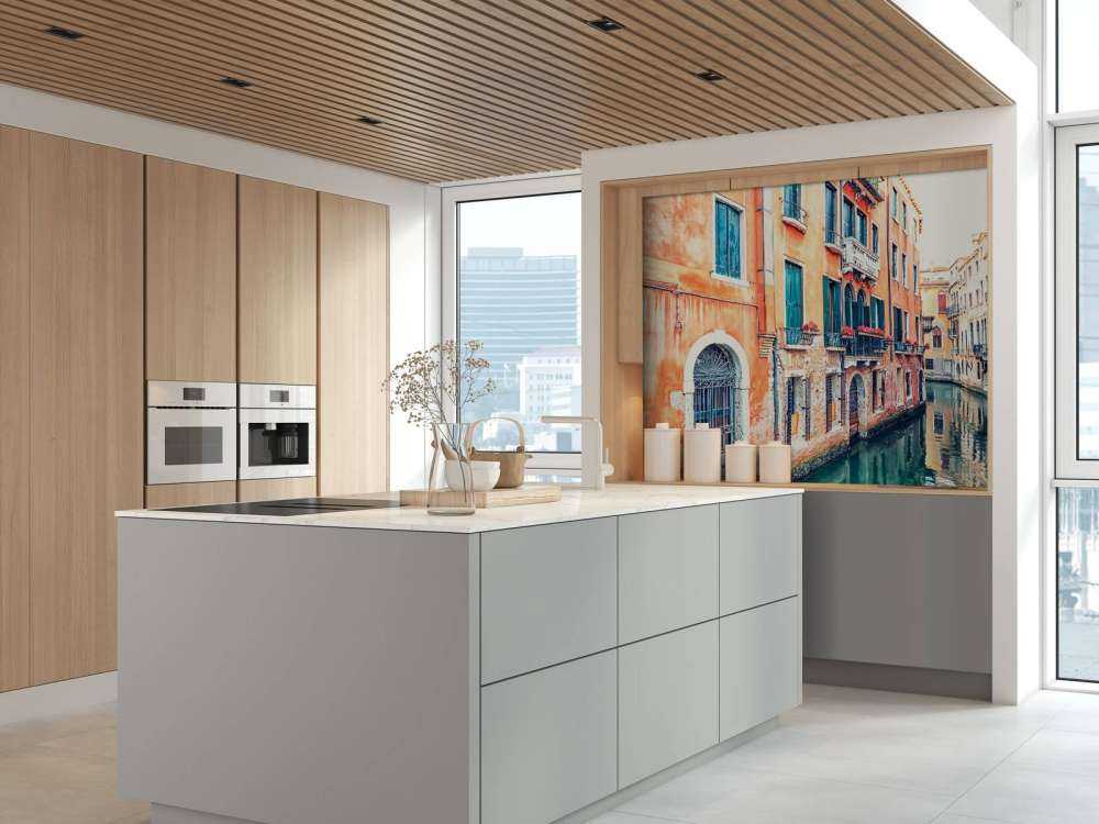 Warme gevels langs Venetiaanse gracht