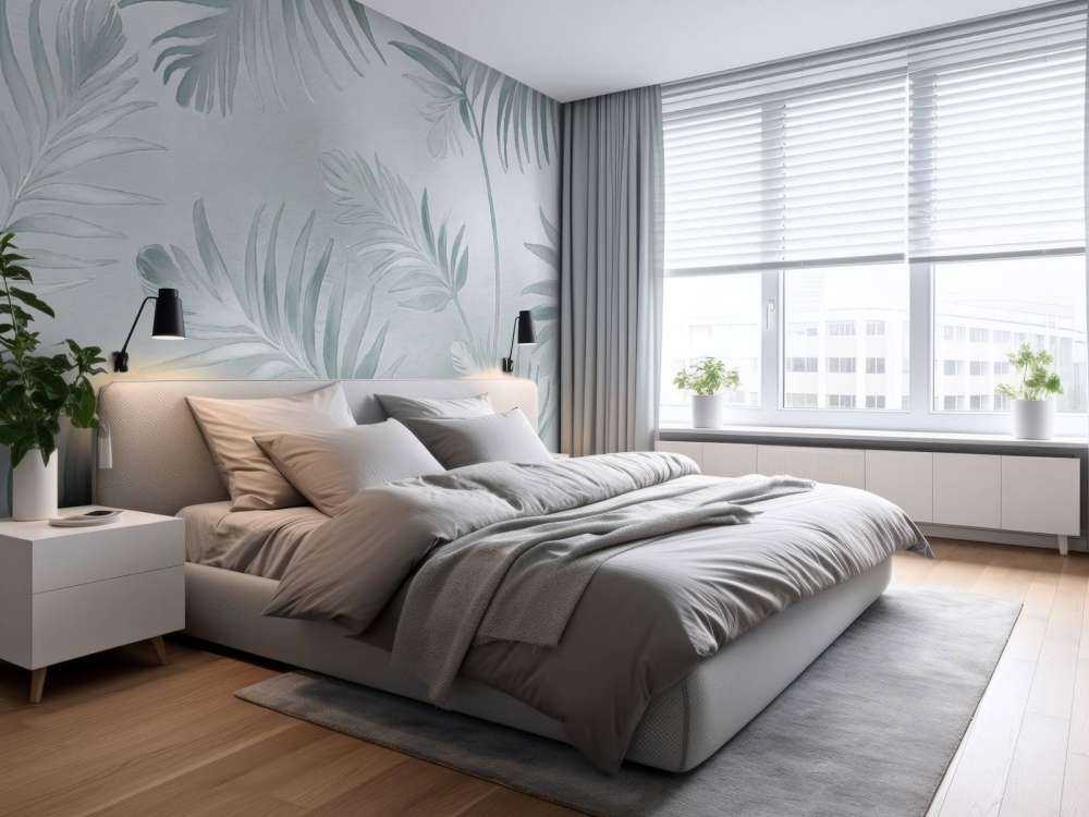 Golden leaves on dark Soft Beige