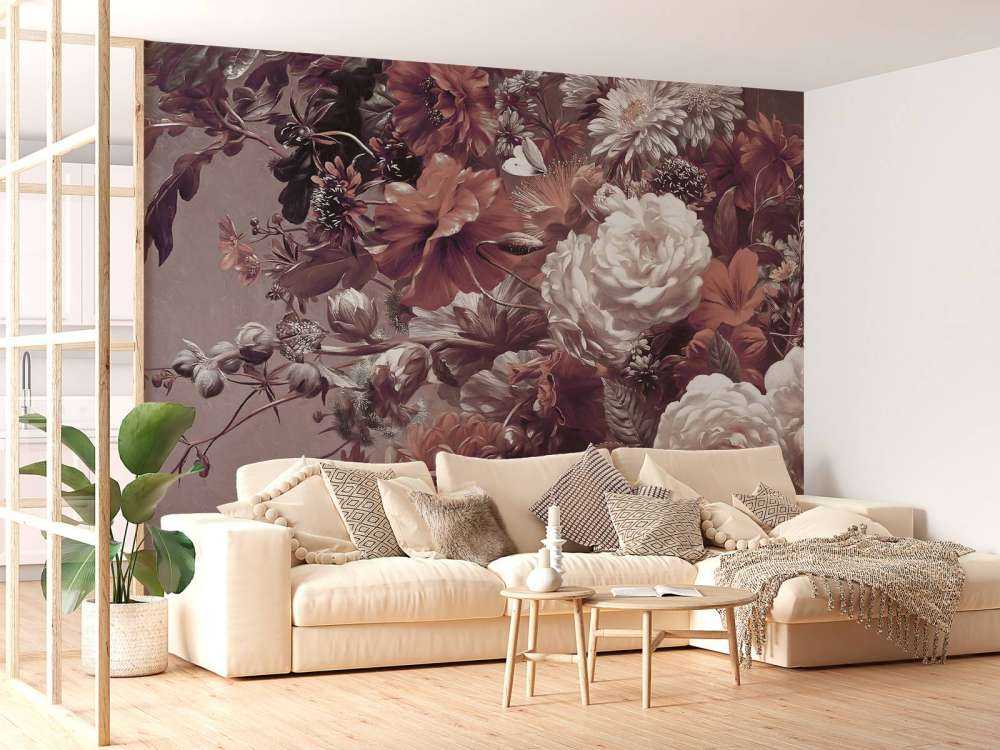 Big bouquet with poppies Orange