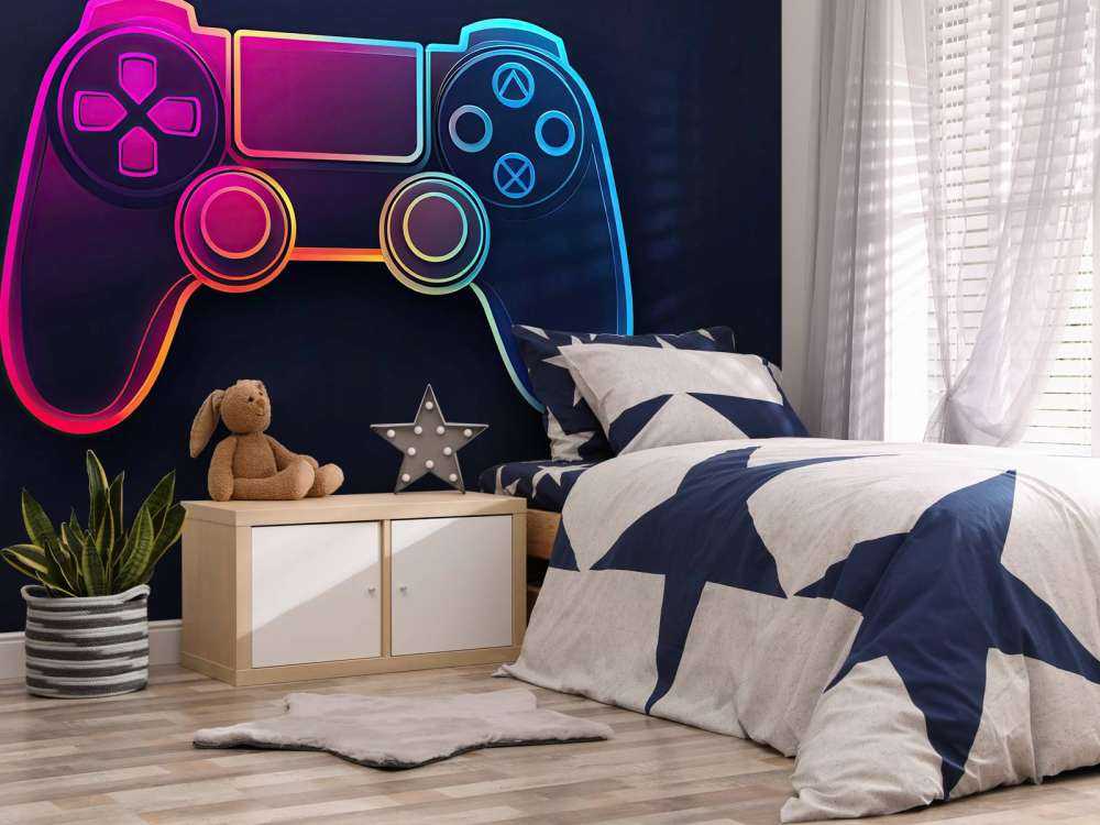 Neon Gaming Controller