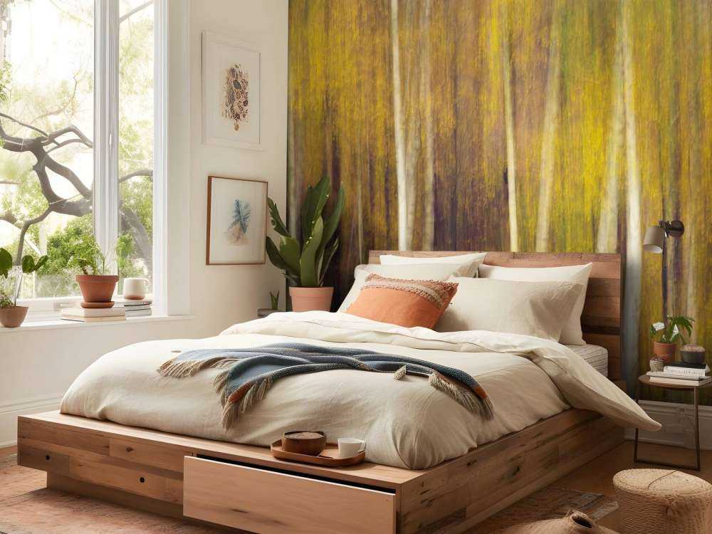 Herfstbos in Beweging