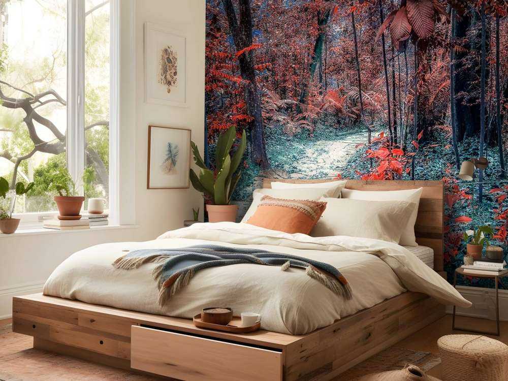 Dieprood pad door droomwoud