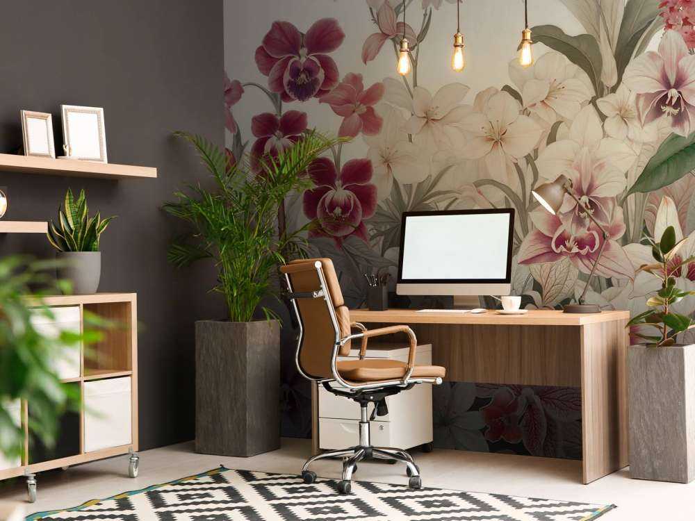 Exotische bloemen in zachte pasteltinten