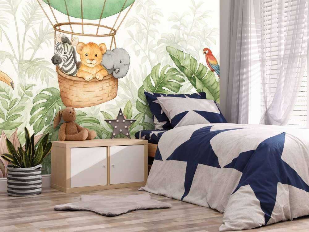 Jungleballon met kleine vrienden