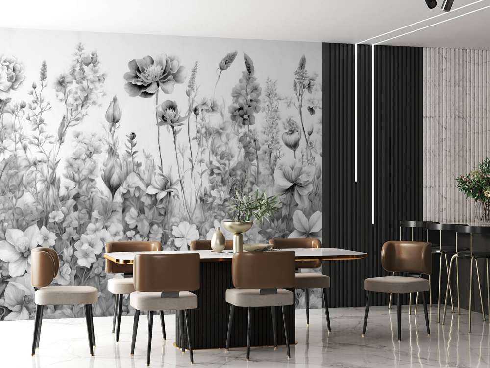 Flowers of my soulSEAMLESS Gray