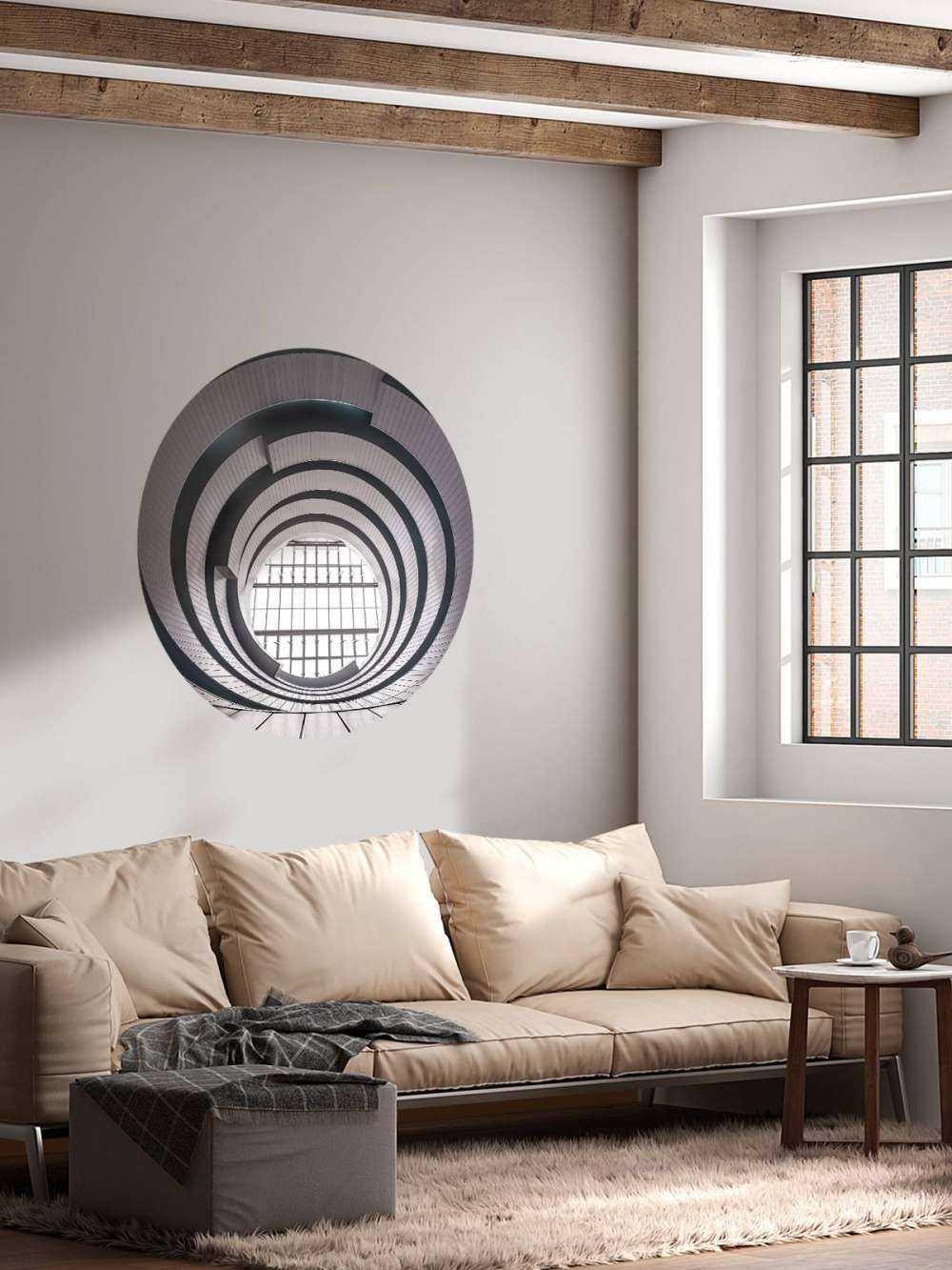 Concentric harmony in beige