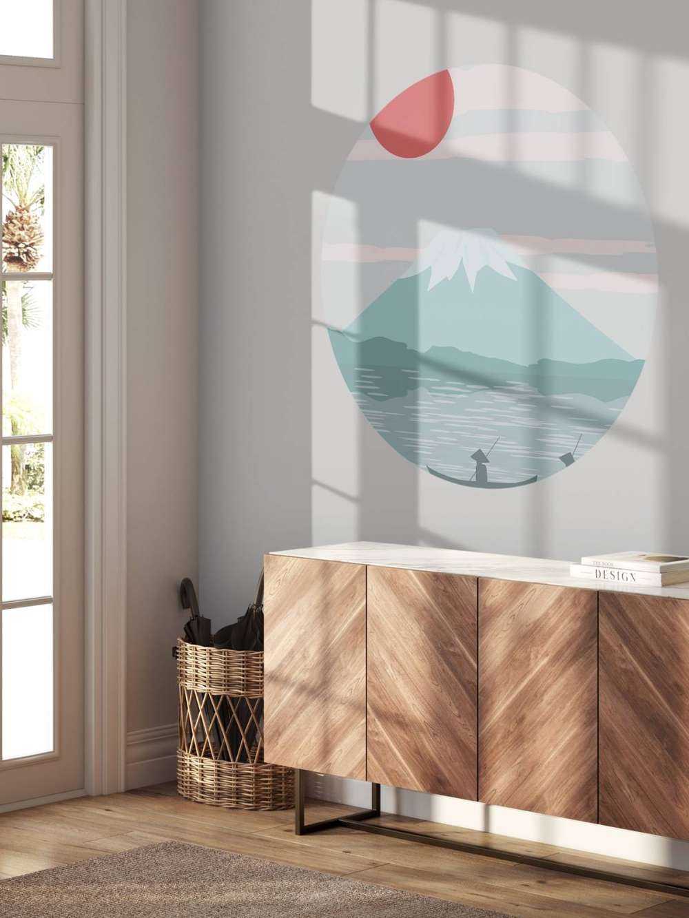 Illustratie van de Fuji berg