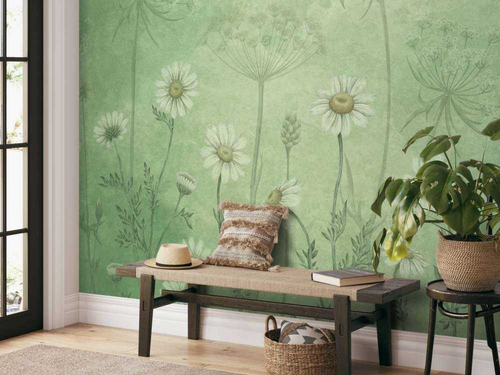 Dazzling Daisies - Green