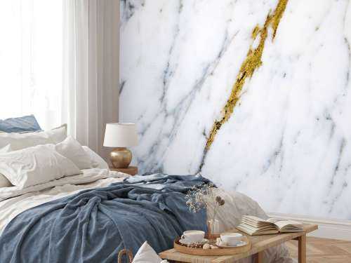 Wit marmer met gouden aders