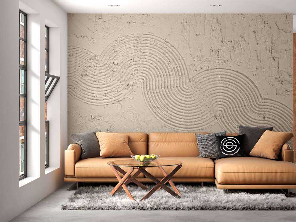 Zen garden structuur in linnen