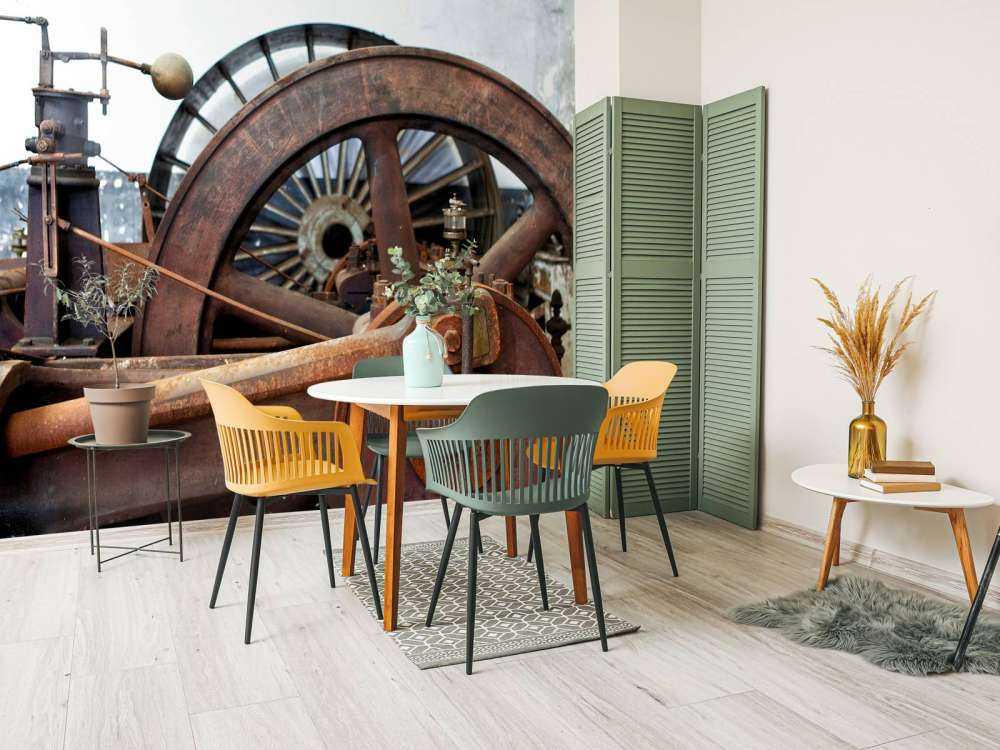 Deel van een aandrijflijn van een stoommachine  (B) 