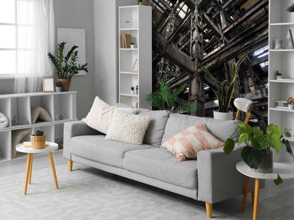 Oude verlaten kolenwashuis