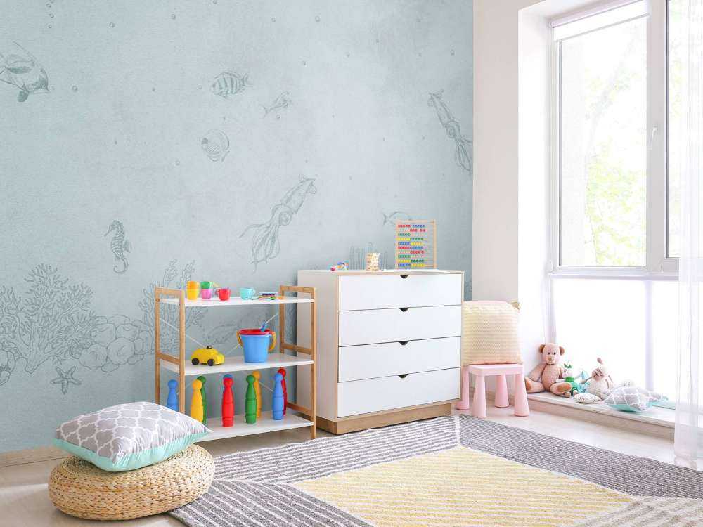 Inktvissen zee blauw