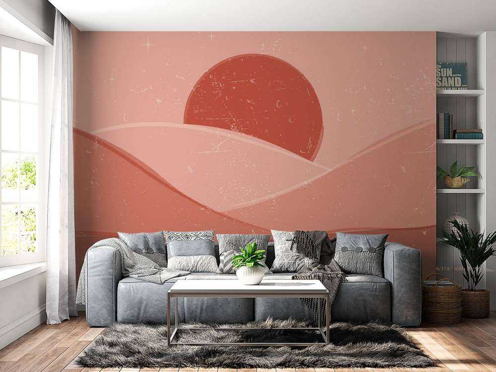 Rode golven voor de zon