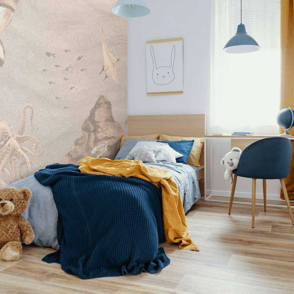 Onderwater wereld met haaien