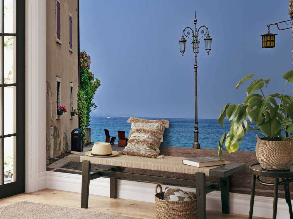 Uitzicht op het Gardameer