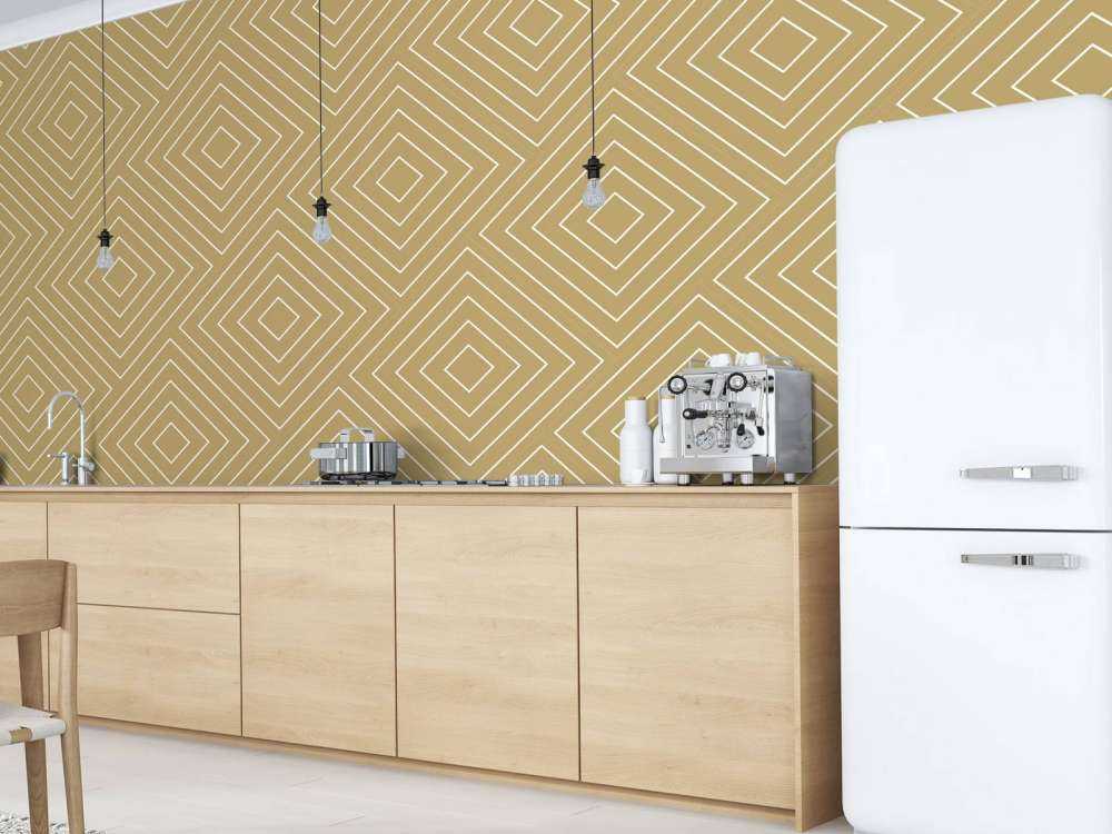 Chevron patroon, goud